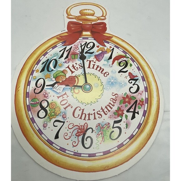 Vintage Paper Magic Group It’s Time For Christmas Die Cut Decoration Paper 12” - Picture 5 of 7